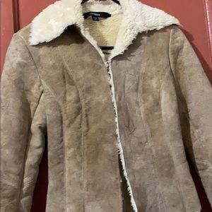 Express suede leather jacket - girls size 1/2